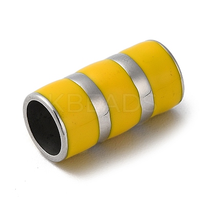 304 Stainless Steel Enamel Beads STAS-D014-29P-1