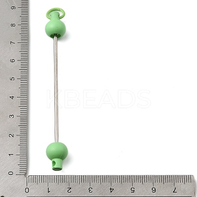 Plastic Beadable Keychain Bar for Jewelry Making DIY Crafts AJEW-C040-01D-1