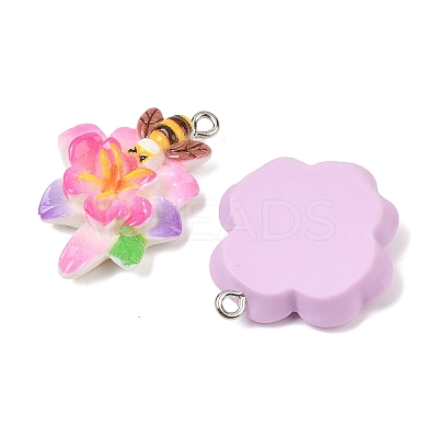 Resin Pendants RESI-I347-04P-04-1
