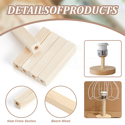 50Pcs Unfinished Wood European Beads WOOD-NB0002-47-1