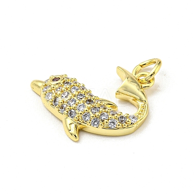 Brass Micro Pave Cubic Zirconia Pendants FIND-Z023-02B-1