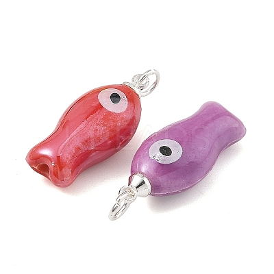 Handmade Porcelain Pendants PALLOY-JF05919-02-1