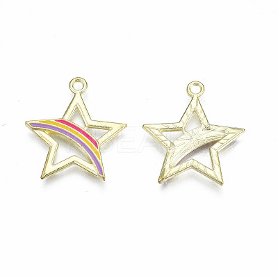 Alloy Enamel Pendants ENAM-S115-177D-1