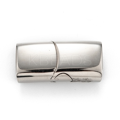 Tarnish Resistant 316 Surgical Stainless Steel Magnetic Clasps with Glue-in Ends STAS-F269-01P-1