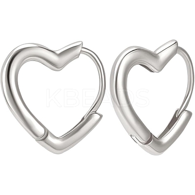 1 Pair Sterling Silver Hoop Earrings EJEW-BBC0001-38P-1
