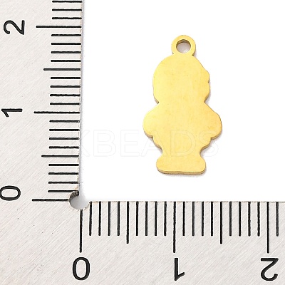 Christmas Theme 201 Stainless Steel Pendants STAS-Q015-13G-01-1