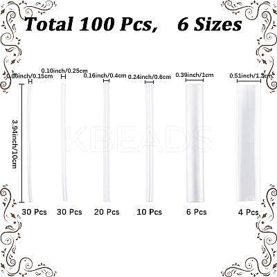 100Pcs PE Cable Sleeves DIY-WH20081-022-1