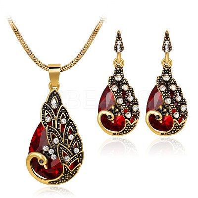 Alloy Rhinestone Jewelry Sets FS-WG746AE-01-1