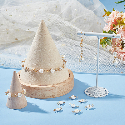 1 Set 26 Styles Natural Freshwater Shell Beads Connector Charms FIND-PH0008-08-1