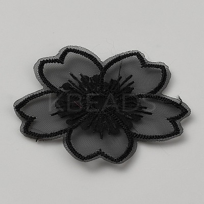 Organza Embroidery Sew on Appliques PATC-WH0008-61D-1