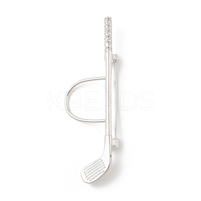 Golf Club Alloy Cubic Zirconia Brooches LS-JEWB-M050-01P-02-1