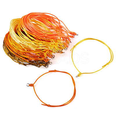 60Pcs 6 Colors Nylon Cord Bracelet Making BJEW-TA00669-1