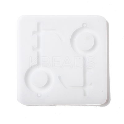 Key Shape DIY Pendant Silicone Molds DIY-F114-12-1