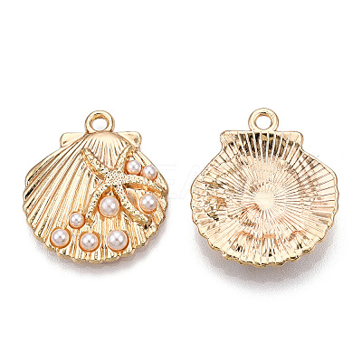 Barrel Plating Alloy Pendants PALLOY-T083-04-1