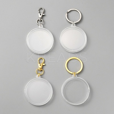 Commemorative Coin Acrylic Pendant Keychain Sets KEYC-WH0024-31A-1