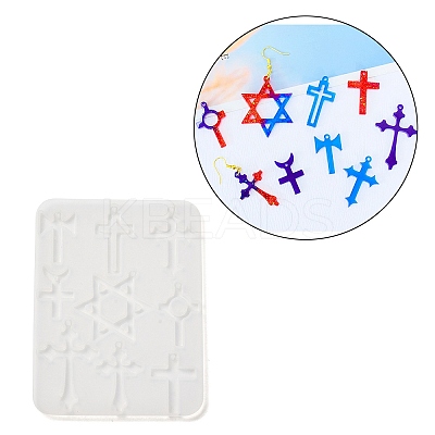 Star of David & Cross Pendant DIY Silicone Molds X1-SIMO-C012-05-1