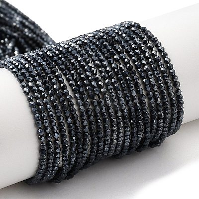 Electroplate Glass Beads Strands GLAA-H021-01A-FP02-1