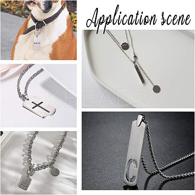 304 Stainless Steel Pendants STAS-UN0005-93-1
