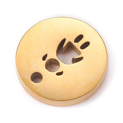 Ion Plating(IP) 304 Stainless Steel Charms STAS-F261-03G-1