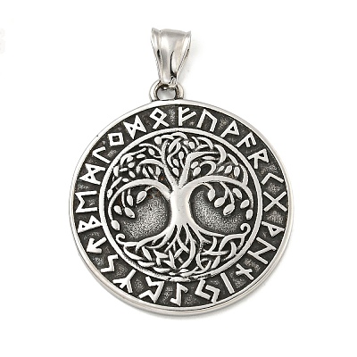 316 Surgical Stainless Steel Pendants STAS-E212-58AS-1