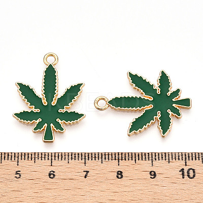 Alloy Enamel Pendants X1-PALLOY-E028-14B-03-1