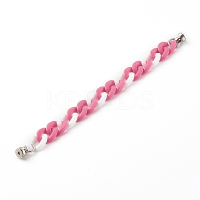 Acrylic Curb Chain Phone Case Chain HJEW-JM00486-1