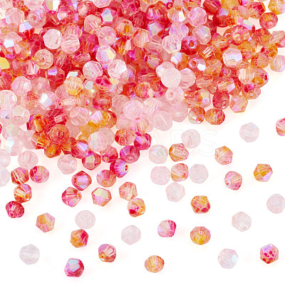 390Pcs 3 Colors Transparent Colours Glass Seed Beads GLAA-TA0003-76B-1