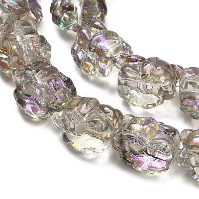 Electroplate Glass Bead Strands EGLA-H110-01HR-04-1