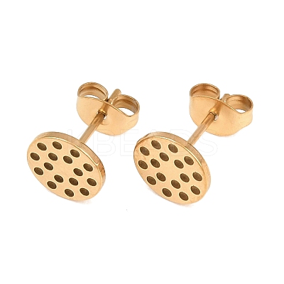 304 Stainless Steel Stud Earring Findings STAS-P434-06B-G-1