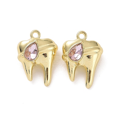 Rack Plating Alloy Glass Pendants FIND-I037-08LG-03-1