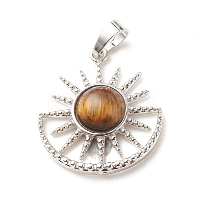 Natural & Synthetic Gemstone Pendants G-G855-04P-1