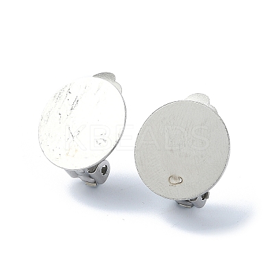 Tarnish Resistant 304 Stainless Steel Clip-on Earring Findings STAS-Q318-08P-1