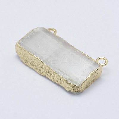 Natural Selenite Pendants KK-L158-68G-1