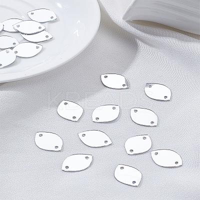 100Pcs Sew On Mirror Rhinestones DIY-LP0001-77-1