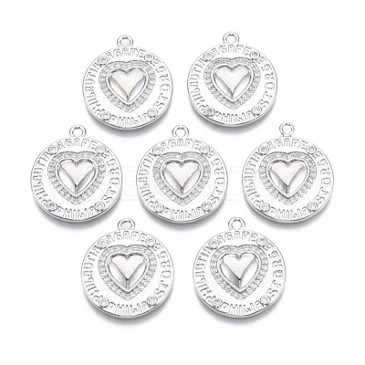 Brass Micro Pave Cubic Zirconia Pendants KK-T062-03P-NF-1