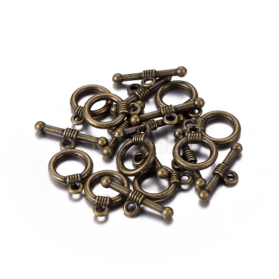 Tibetan Style Alloy Toggle Clasps MLF0034Y-NF-1