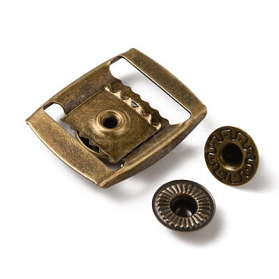 201 Stainless Steel Snap Button STAS-WH0027-25AB-1