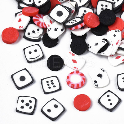 Handmade Polymer Clay Cabochons CLAY-N006-90-1