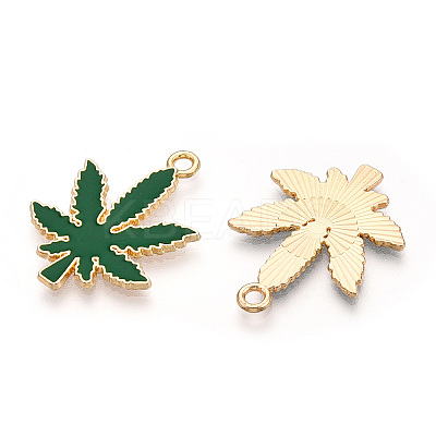 Alloy Enamel Pendants X1-PALLOY-E028-14B-03-1