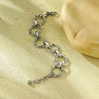 304 Stainless Steel Bracelet for Women BJEW-U009-03P-1