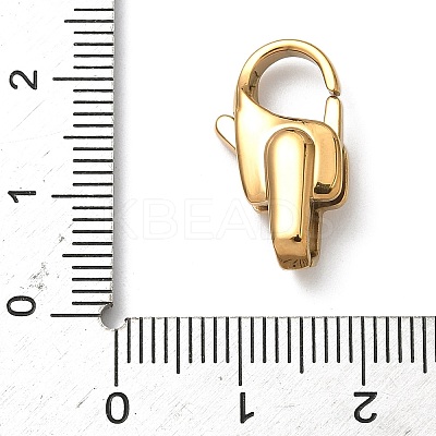 304 Stainless Steel Lobster Claw Clasps STAS-K252-12B-G-1