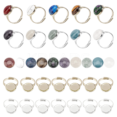 DIY Finger Ring Making Kit DIY-SC0017-73-1