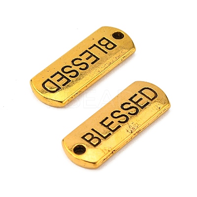 Tibetan Style Alloy Rectangle with Word Blessed Pendants LS-TIBEP-Q043-060AG-RS-1