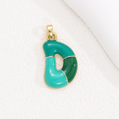 Alloy Enamel Pendants ENAM-S023-01G-D-1