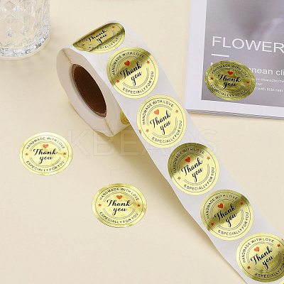 1.5 Inch Thank You Stickers DIY-G021-12C-1