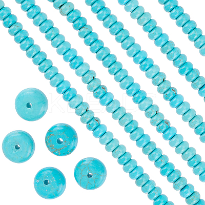 1 Strand Natural Howlite Beads Strands TURQ-SC0001-26C-1