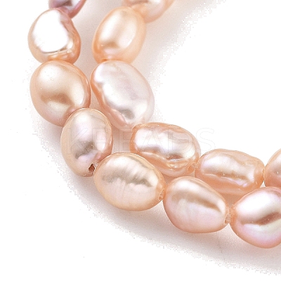 Natural Cultured Freshwater Pearl Beads Strands PEAR-P062-24C-X-1