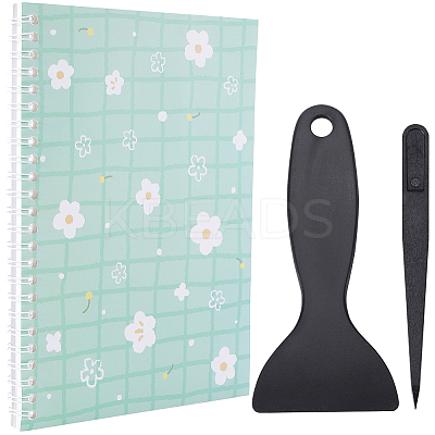 Sticker Collecting Loose-leaf A5 Spiral Bound Notebook AJEW-CP0007-84E-1