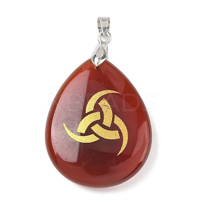 Natural Mixed Gemstone Pendants G-F786-09H-1