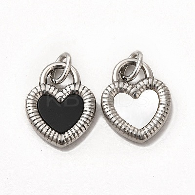 304 Stainless Steel Acrylic Pendants STAS-A076-17P-1